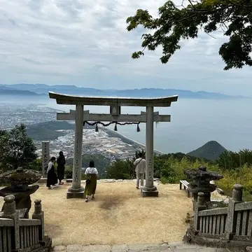 香川　天空の鳥居　国内旅行　四国　高屋神社　瀬戸内海
