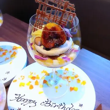 パフェ活、大人の栗パフェ、恵比寿、イタリアン、ai's、パフェ、ランチ、40代ファッション、低身長