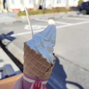 丹波篠山　栗豆ソフトクリーム