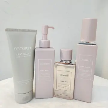 洗顔はお気に入りのクレイブラン+基礎化粧品はイドラクラリティシリーズにしました。