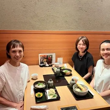 宜子ちゃん、はなのこちゃんと夕飯