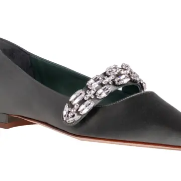 マノロ ブラニク　TAMOLFLAT／タモルフラット ヒール高さ:1cm 価格257,400 