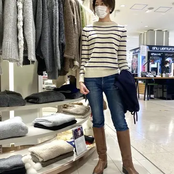 7年前に購入したボーダーニット