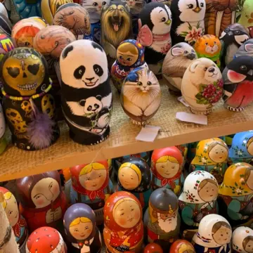 沢山の可愛いマトリョシカ