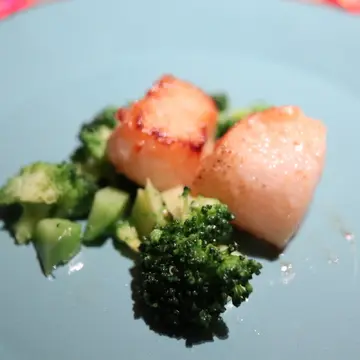 帆立　ブロッコリー