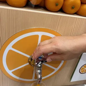 日本平駅蛇口ミカンジュース