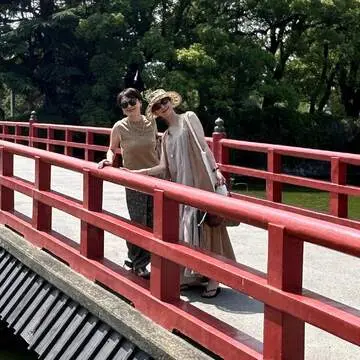 小田原城下　赤い橋