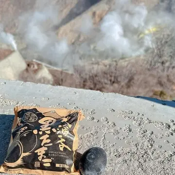 大涌谷の黒たまご