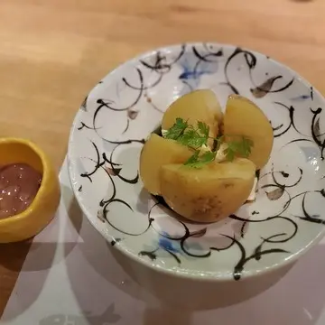 きたあかりは塩辛を添えて頂きます。