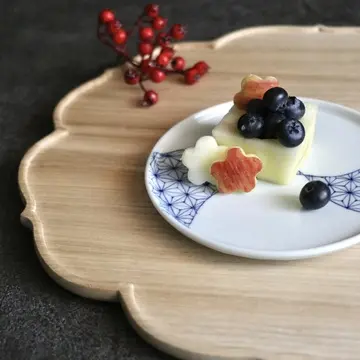 りんごの升と惣次郎窯のミニプレート