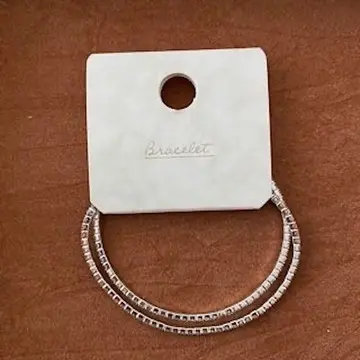 ダイソーブレスレットシルバー