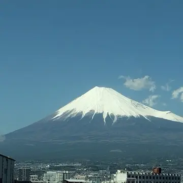のぞみ新幹線車窓
富士山