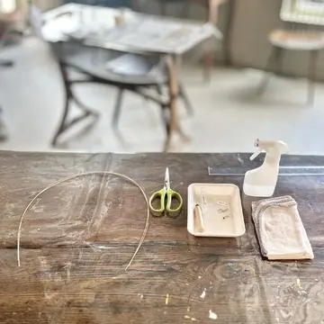 籐あみの材料と機具