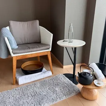 メディテーションと足浴スペース