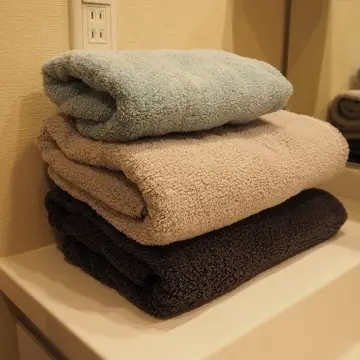 使い始めたタオル