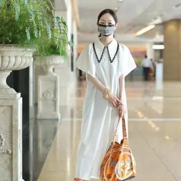 ZARA　マリオットアソシア　Jマダム　夏コーデ　白ワンピ　エコバッグ