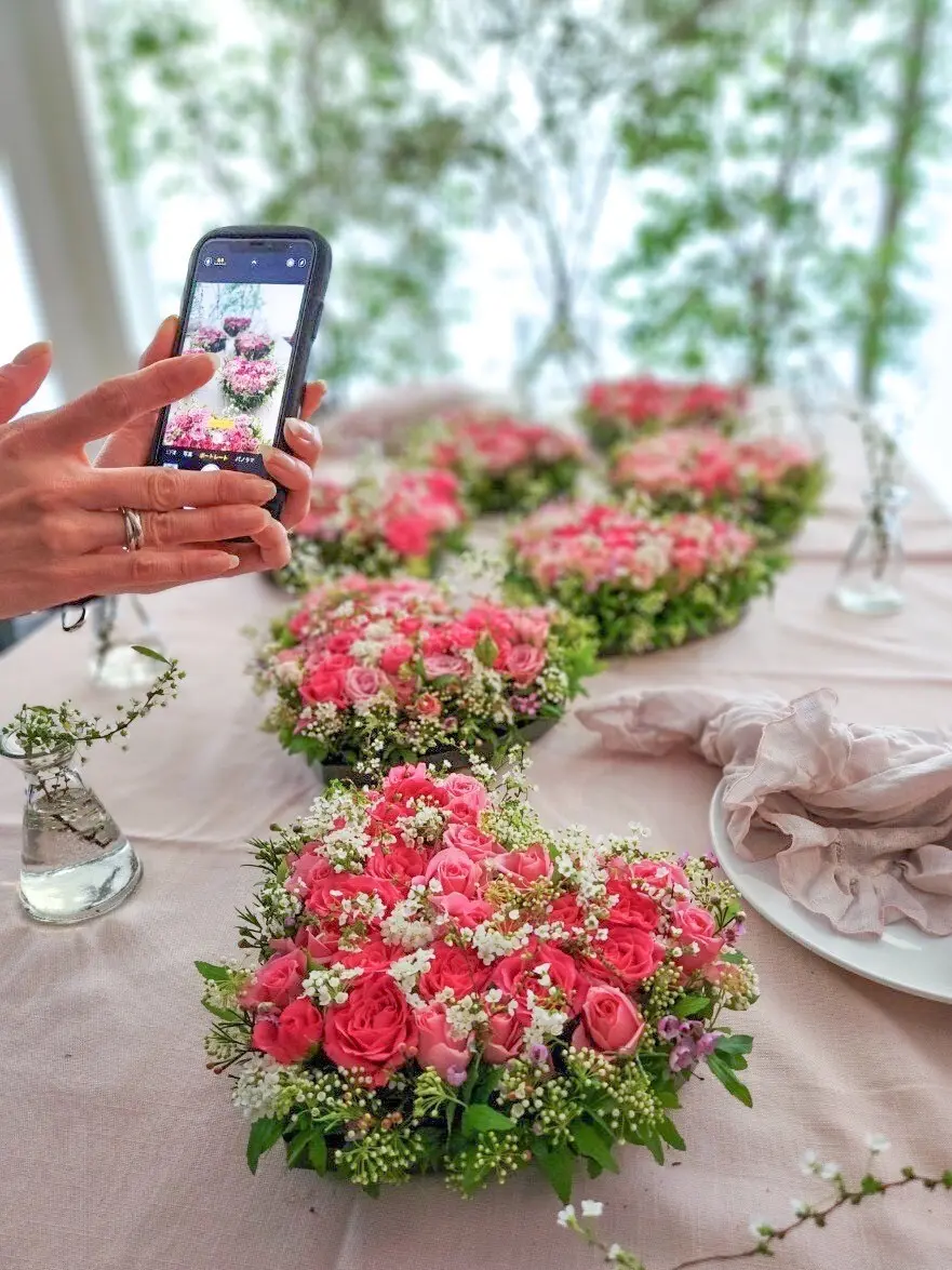 携帯に写りこむ画像も可愛い💖