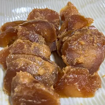 お家でスライス。奈良漬けみそまですべて美味♡