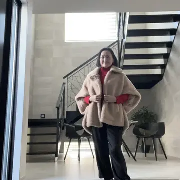 エルメスボアブーツ　アラフィフコーデ