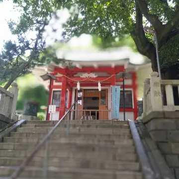 横浜元町商店街、厳島神社、花手水、紫陽花