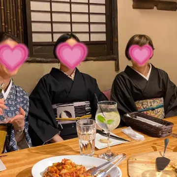 着物でイタリアンランチ