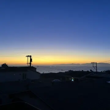 ロサンゼルス マンハッタンビーチ 日没 夜景 アメリカ 西海岸
