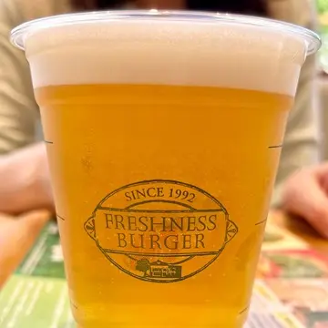 フレッシュネスバーガーで生ビール