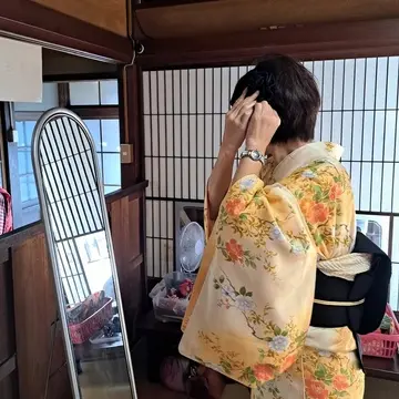 髪飾りも好きなものを選べました。私は帯に合わせてブラックをチョイス。