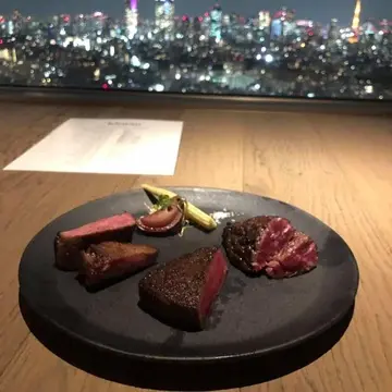 THE KINTAN STEAK夜景とお料理