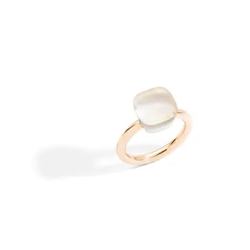 ポメラートのリング　ホワイトトパーズジュレ