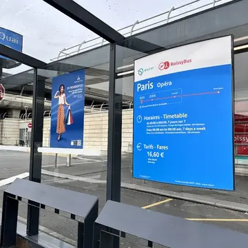 ロワシーバスでホテル近くまで移動