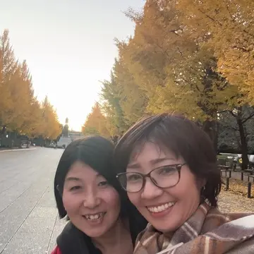 靖国神社の銀杏並木 ⑥