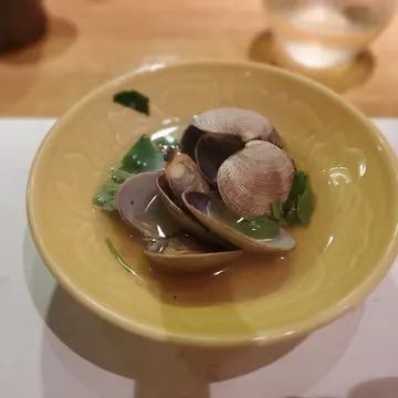 あさりの煮物は優しい味でした。