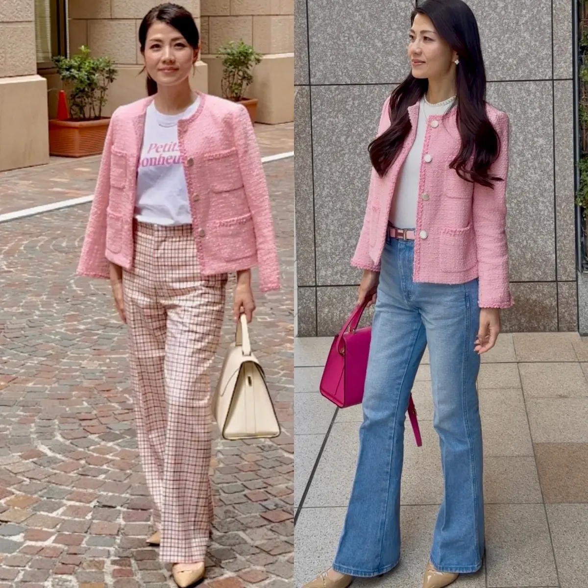 40代の春は【ピンクツイード】で品よく華の画像_1