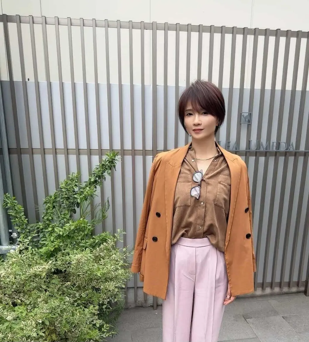 50代ショート、春はピンクブラウンで艶をの画像_3