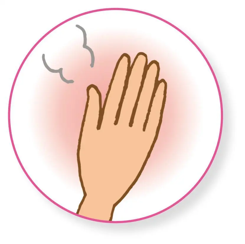 OurAge×Webエクラ　●手のひらで温める