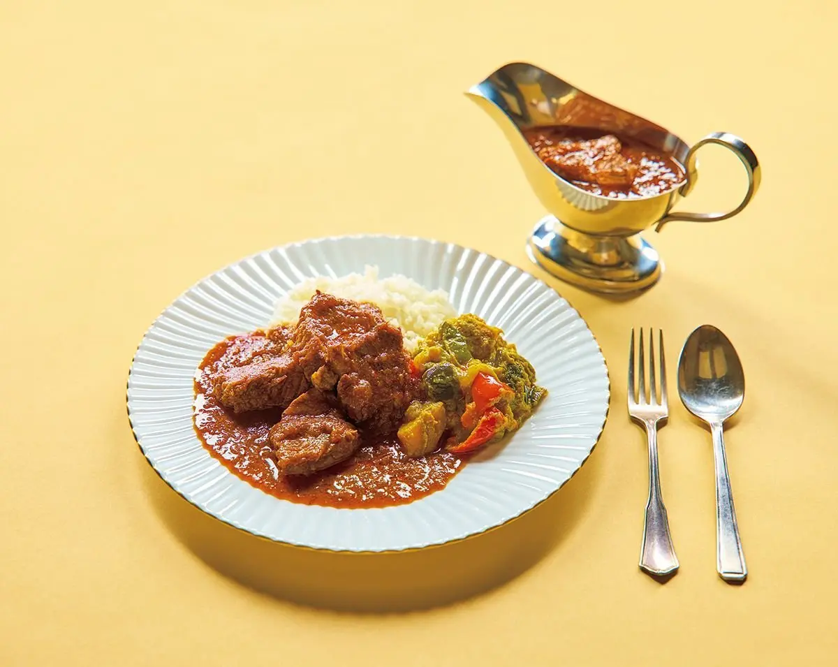 対談のために用意されたカレー