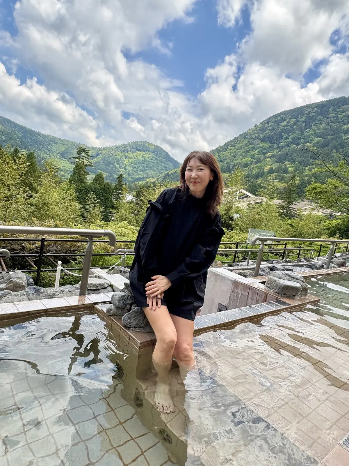 展望風呂エリアは棚田式になっていて、どのエリアからも見晴らしが良かったです
