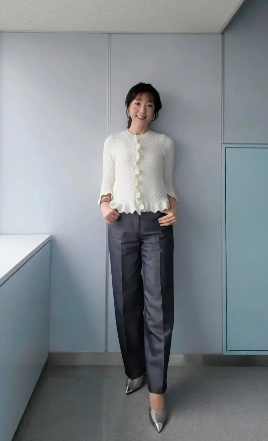 ZARA フレアカーディガン デニム