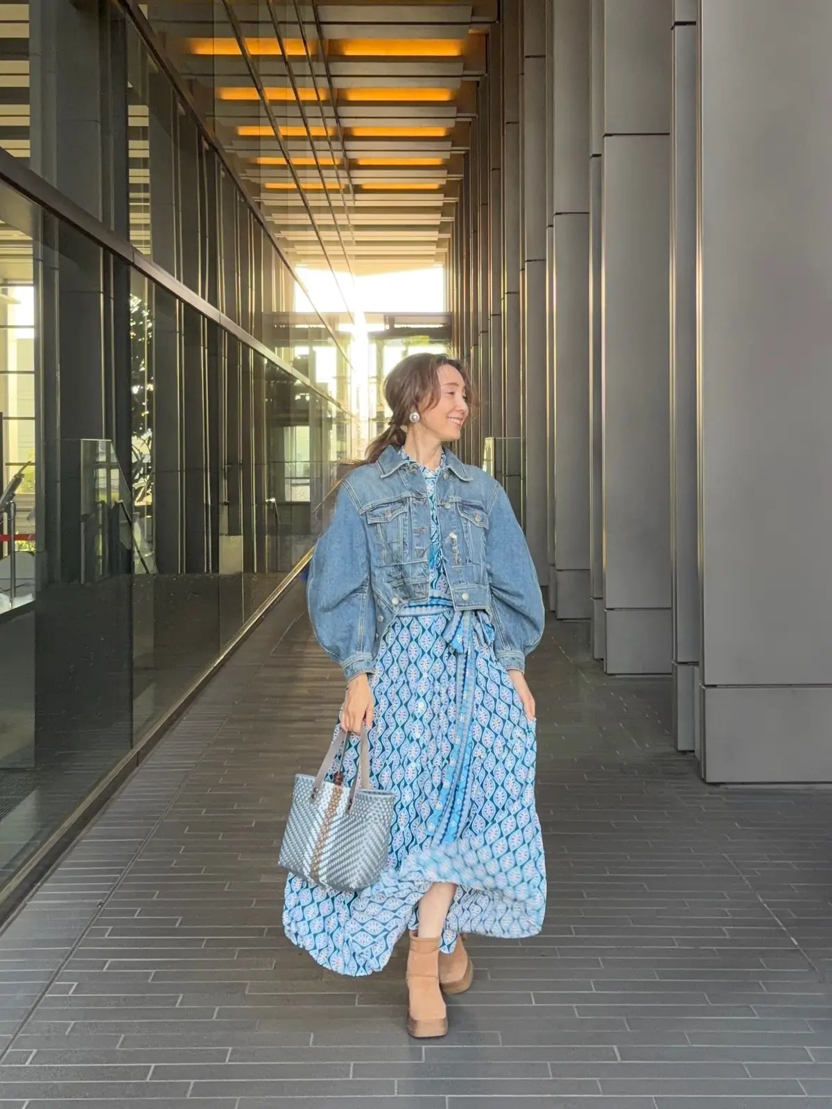 「デニムジャケットxカラーワンピース」大の画像_2