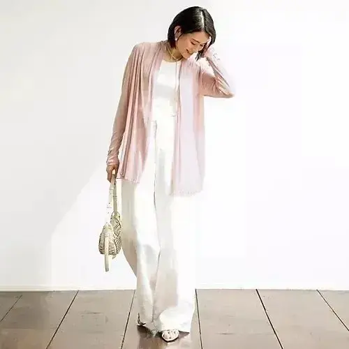 CROCE CROSS　テンセルカシミヤシルクカーディガン
