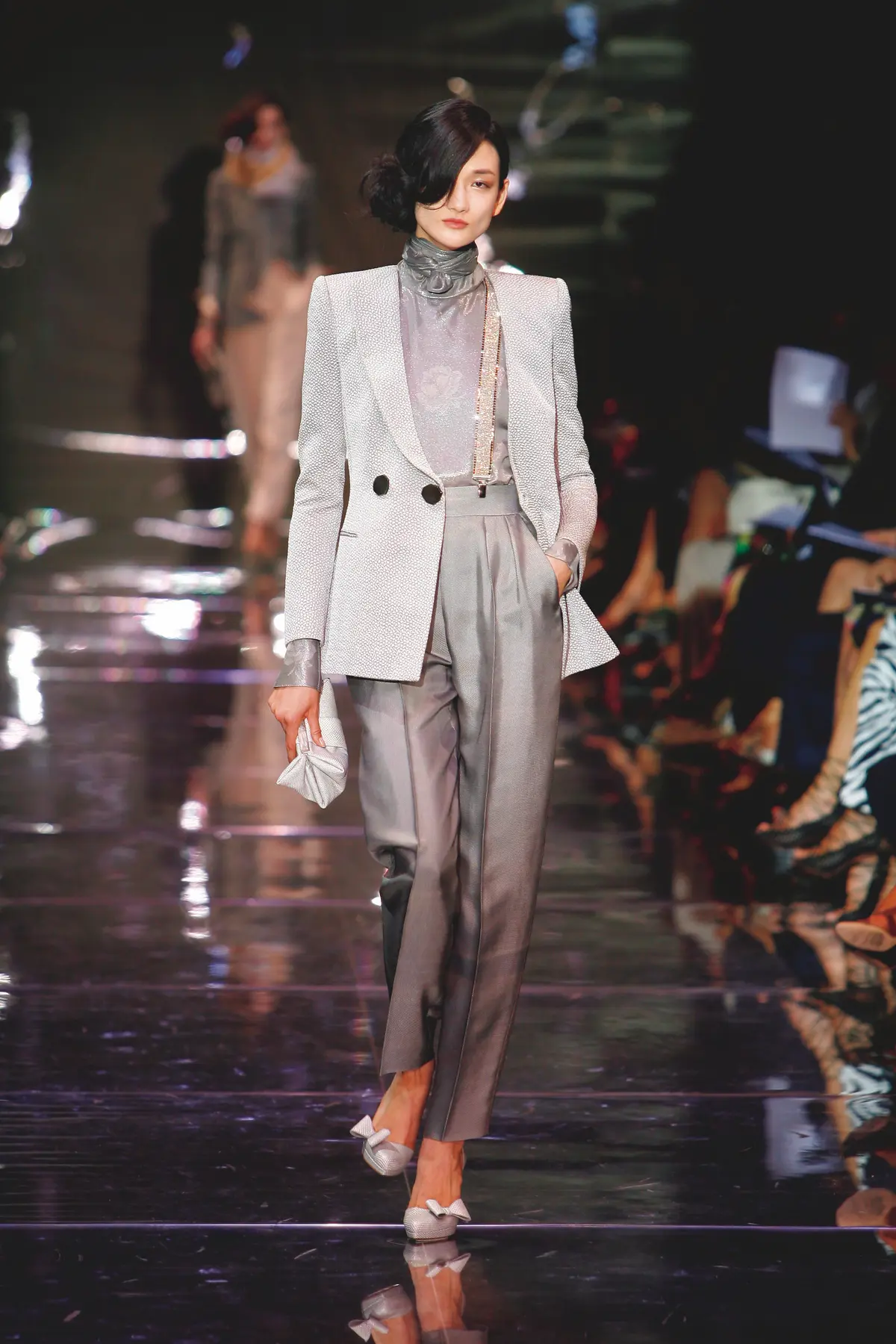 冨永愛　ジョルジオ・アルマーニ　ミラノ、東京とアルマーニのショーへ出演し た際の思い出の写真