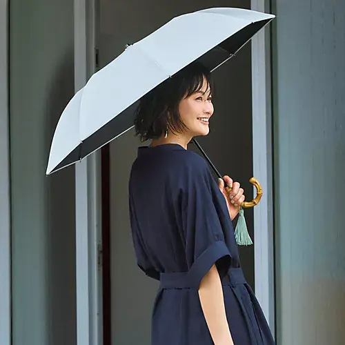 前原光栄商店×eclat 晴雨兼用折りたたみ傘（遮光） ￥22,000