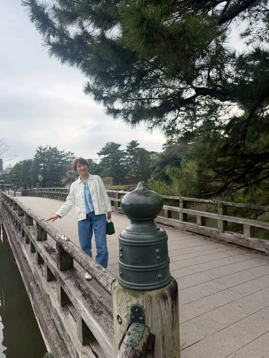 松江城の宇賀橋。「ばけばけ」オープニングで印象的だった場所