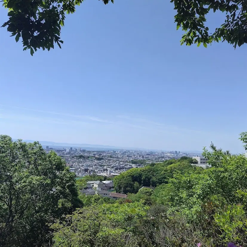 芦屋と西宮の街並み　北山公園ハイキングコース
