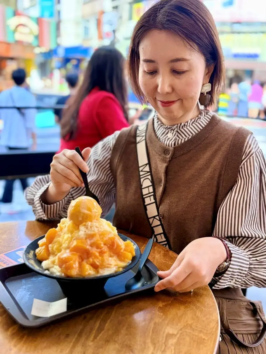 台北のマンゴーかき氷