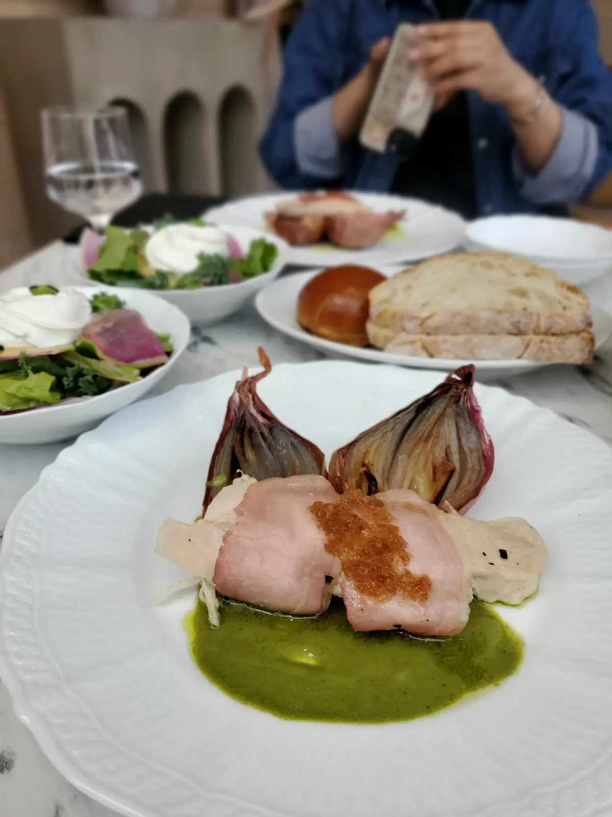 新緑の季節、春の軽やかなシアー×ラメコーの画像_3