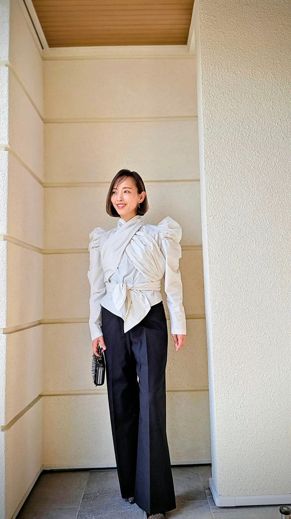 HEERALリボンシャツ