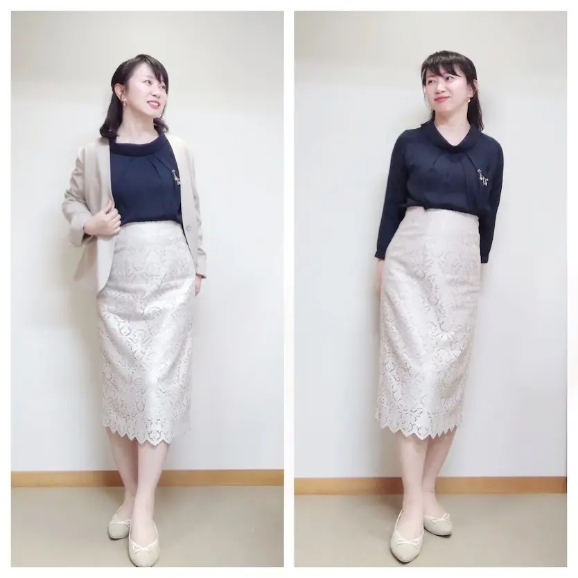 4月中旬。アラフィフ秘書お仕事毎日服の画像_4