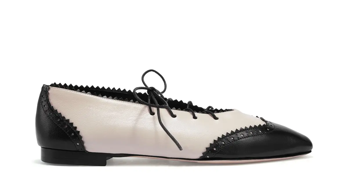 MARGOT LACE UP FLATLWV_BLACK_BONE_SIDE_　ジミー チュウ　靴